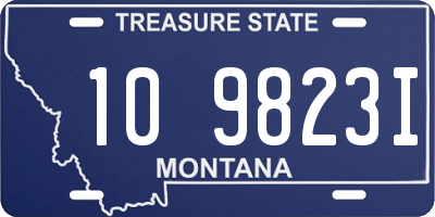 MT license plate 109823I