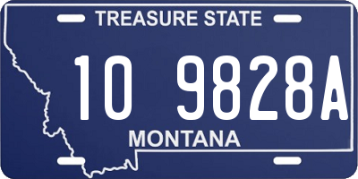 MT license plate 109828A