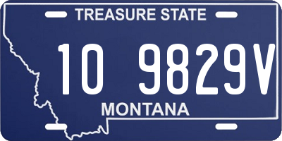 MT license plate 109829V