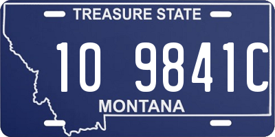 MT license plate 109841C