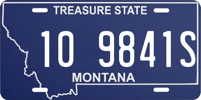 MT license plate 109841S