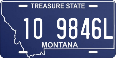 MT license plate 109846L