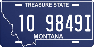 MT license plate 109849I