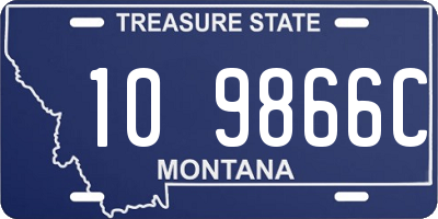 MT license plate 109866C