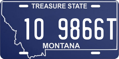 MT license plate 109866T