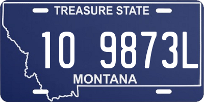 MT license plate 109873L