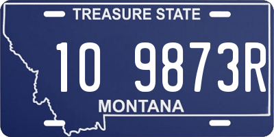 MT license plate 109873R