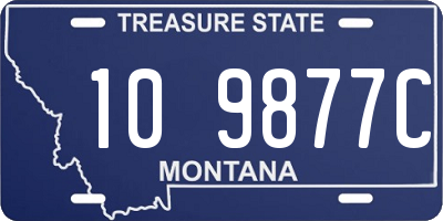 MT license plate 109877C