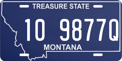 MT license plate 109877Q