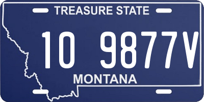 MT license plate 109877V