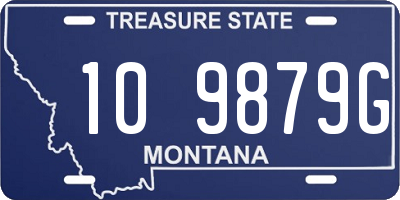 MT license plate 109879G