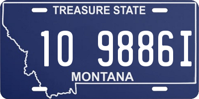 MT license plate 109886I