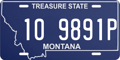 MT license plate 109891P