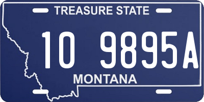 MT license plate 109895A