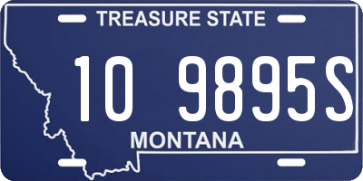 MT license plate 109895S