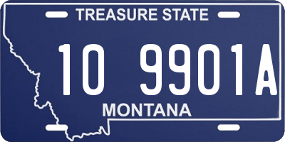 MT license plate 109901A