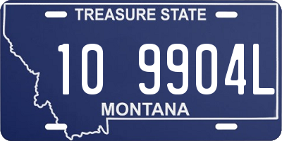 MT license plate 109904L