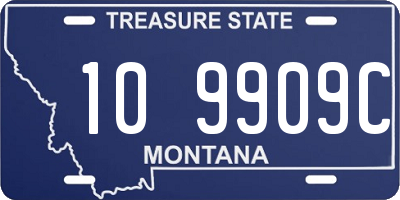 MT license plate 109909C