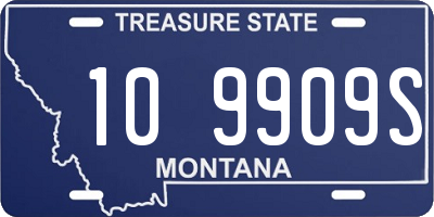 MT license plate 109909S