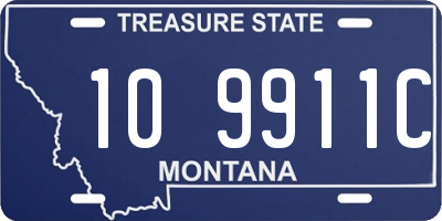 MT license plate 109911C