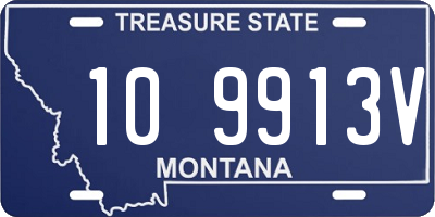 MT license plate 109913V