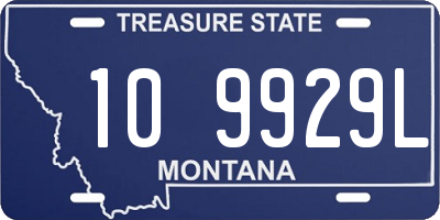 MT license plate 109929L