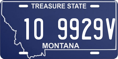 MT license plate 109929V