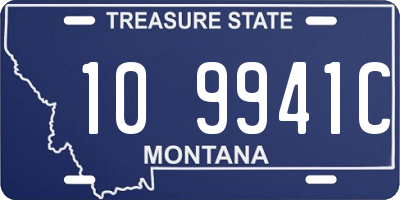 MT license plate 109941C