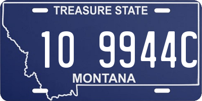 MT license plate 109944C