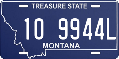 MT license plate 109944L