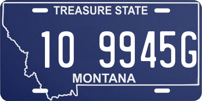 MT license plate 109945G