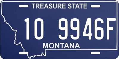 MT license plate 109946F