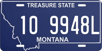 MT license plate 109948L