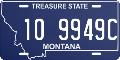 MT license plate 109949C