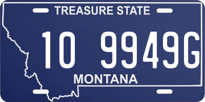 MT license plate 109949G