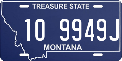 MT license plate 109949J