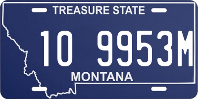 MT license plate 109953M