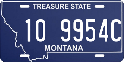 MT license plate 109954C