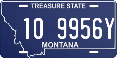 MT license plate 109956Y