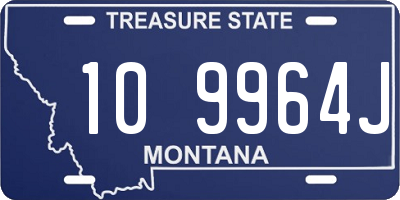 MT license plate 109964J