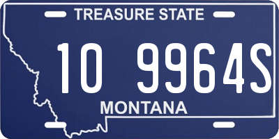 MT license plate 109964S