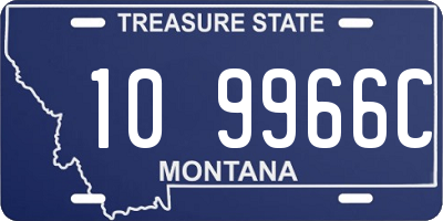 MT license plate 109966C