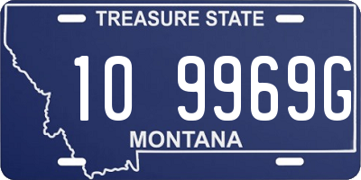 MT license plate 109969G