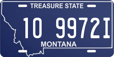 MT license plate 109972I