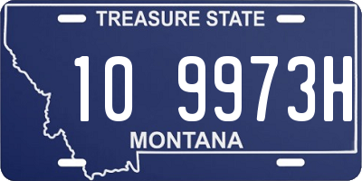 MT license plate 109973H