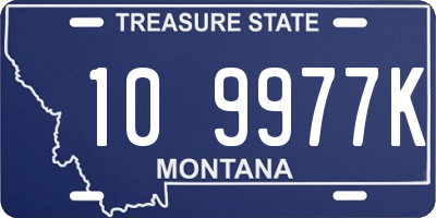 MT license plate 109977K