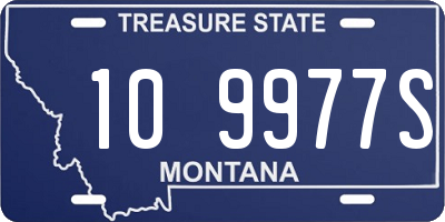 MT license plate 109977S