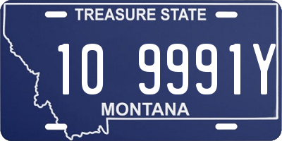 MT license plate 109991Y