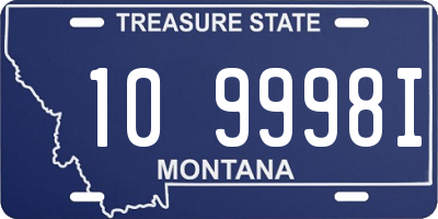 MT license plate 109998I