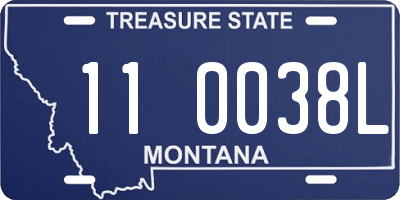 MT license plate 110038L